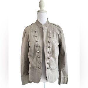 INC International Concepts Beige Military Jacket Medium